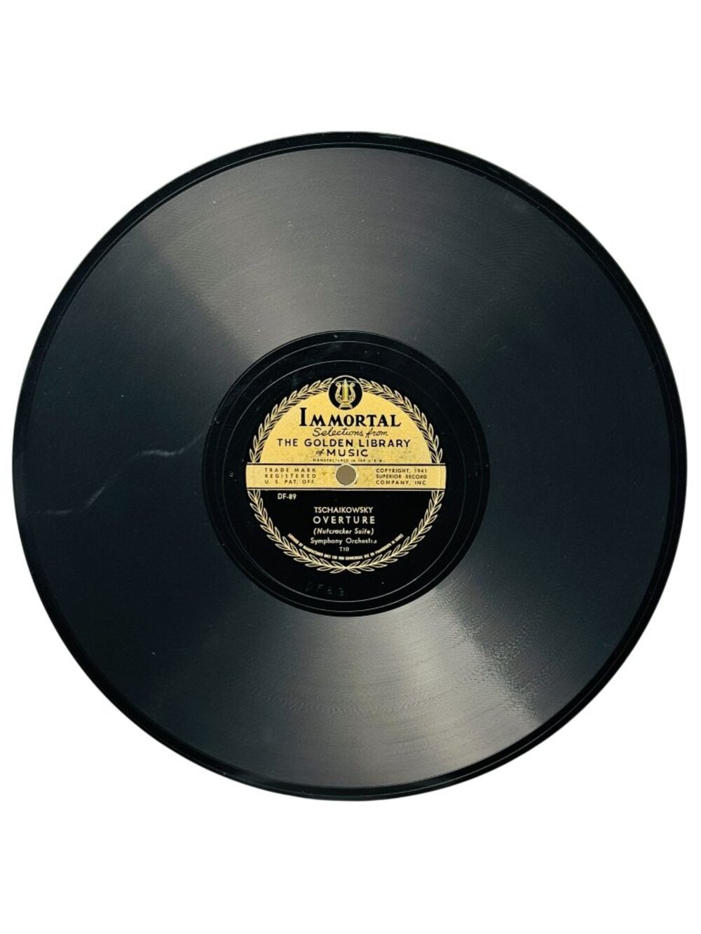 Symphony Orchestra Tchaikovsky Overture 10 Inch Shellac 78 RPM Superior 710
